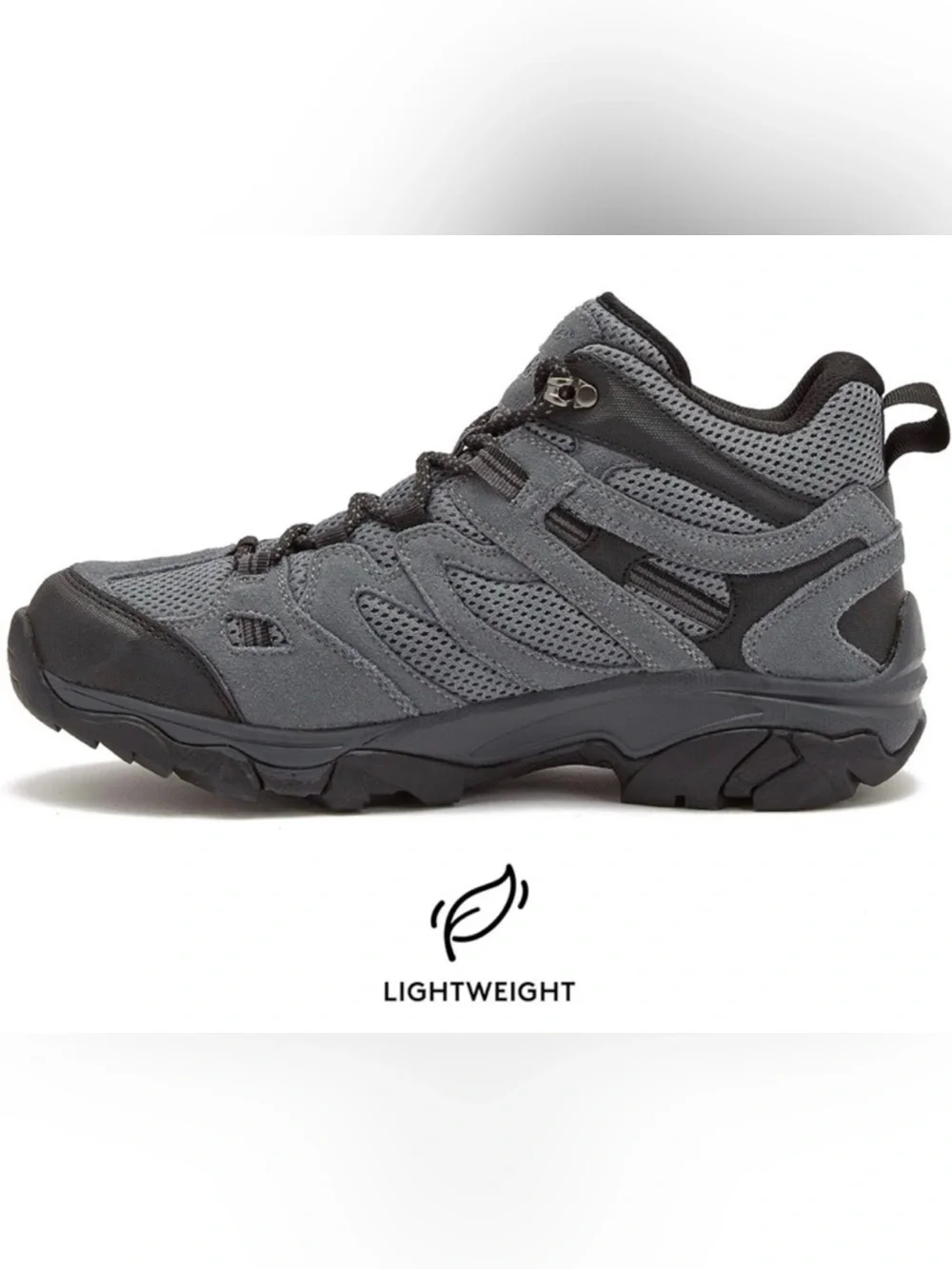 NWOBHi-Tech Men’s Ravus Mid Lightweight Waterproof Gray Hiking Boots - Size 8.5